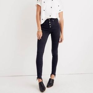 9" High-Rise Skinny Jeans in Berkeley Black